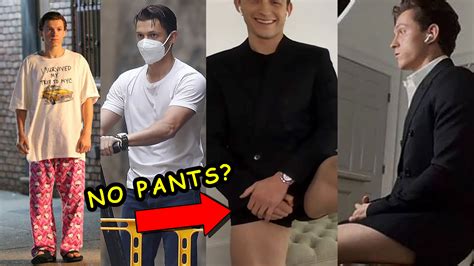 tom holland in underwear|Tom Holland Skips Pants for Interview Look